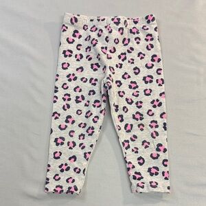 OshKosh B'gosh - Pink and Black Leopard Print Leggings